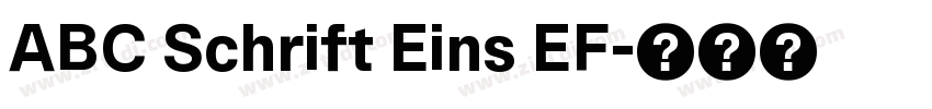 ABC Schrift Eins EF字体转换
